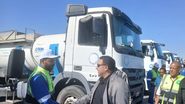 مياه القناة: اصطفاف سيارات ومعدات التعامل السريع مع فصل الشتاء