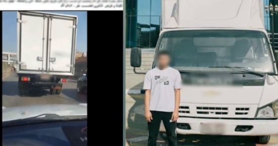 ضبط سائق سيارة ربع نقل عرض حياة المواطنين للخطر بمنتصف الطريق بالجيزة
