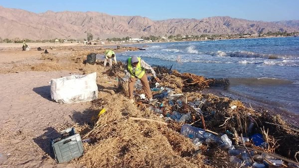 بعد السيول.. حملات مكثفة لإزالة الرواسب والمخلفات وحماية البيئة البحرية بنويبع